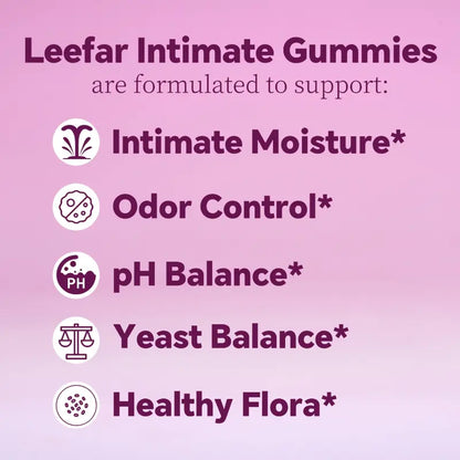 LEEFAR Her Juicy Feminine Probiotics Gummies- All in One Solution with Slippery Elm and Prebiotics&Lactobacillus Probiotic Blend for Women'S Ph Balance and Dryness - Hawaiian Pineapple Gummies 60 Counts Women'S Probiotics